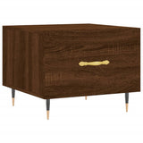 Tavolini Salotto 2 pz Rovere Marrone 50x50x40 Legno truciolato