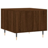 Tavolini Salotto 2 pz Rovere Marrone 50x50x40 Legno truciolato