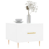 Tavolino da Salotto Bianco 50x50x40 cm in Legno truciolato