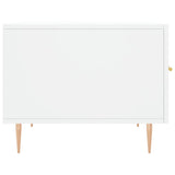 Tavolino da Salotto Bianco 50x50x40 cm in Legno truciolato
