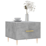 Tavolino Salotto Grigio Cemento 50x50x40 cm Legno truciolato