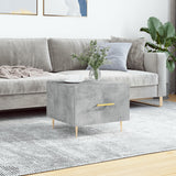 Tavolino Salotto Grigio Cemento 50x50x40 cm Legno truciolato
