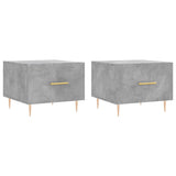 Tavolini Salotto 2pz Grigio Cemento 50x50x40 Legno truciolato