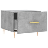 Tavolini Salotto 2pz Grigio Cemento 50x50x40 Legno truciolato