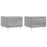 Tavolini Salotto 2pz Grigio Sonoma 50x50x40cm Legno truciolato