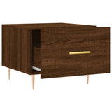 Tavolini Salotto 2 pz Rovere Marrone 50x50x40 Legno truciolato