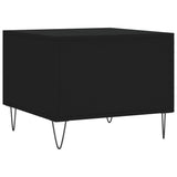 Tavolino da Salotto Nero 50x50x40 cm in Legno truciolato