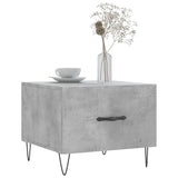 Tavolino Salotto Grigio Cemento 50x50x40 cm Legno truciolato