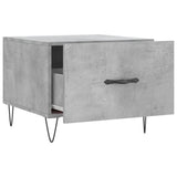 Tavolino Salotto Grigio Cemento 50x50x40 cm Legno truciolato