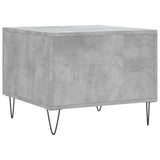 Tavolino Salotto Grigio Cemento 50x50x40 cm Legno truciolato