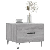 Tavolino da Salotto Grigio Sonoma 50x50x40 cm Legno truciolato