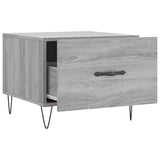 Tavolino da Salotto Grigio Sonoma 50x50x40 cm Legno truciolato