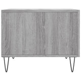 Tavolino da Salotto Grigio Sonoma 50x50x40 cm Legno truciolato