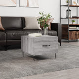 Tavolino da Salotto Grigio Sonoma 50x50x40 cm Legno truciolato