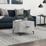 Tavolino Salotto Grigio Cemento 50x50x40 cm Legno truciolato
