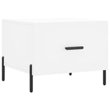 Tavolino da Salotto Bianco 50x50x40 cm in Legno truciolato