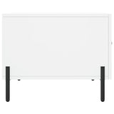 Tavolino da Salotto Bianco 50x50x40 cm in Legno truciolato