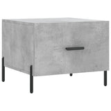 Tavolino Salotto Grigio Cemento 50x50x40 cm Legno truciolato
