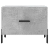 Tavolino Salotto Grigio Cemento 50x50x40 cm Legno truciolato