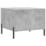 Tavolino Salotto Grigio Cemento 50x50x40 cm Legno truciolato