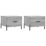Tavolini Salotto 2pz Grigio Sonoma 50x50x40cm Legno truciolato
