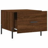 Tavolini Salotto 2 pz Rovere Marrone 50x50x40 Legno truciolato