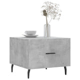 Tavolino Salotto Grigio Cemento 50x50x40 cm Legno truciolato