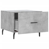 Tavolino Salotto Grigio Cemento 50x50x40 cm Legno truciolato