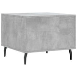 Tavolino Salotto Grigio Cemento 50x50x40 cm Legno truciolato