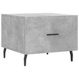 Tavolini Salotto 2pz Grigio Cemento 50x50x40 Legno truciolato