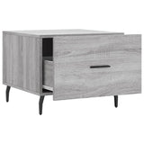 Tavolino da Salotto Grigio Sonoma 50x50x40 cm Legno truciolato