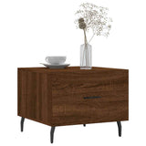 Tavolino da Salotto Rovere Marrone 50x50x40cm Legno truciolato