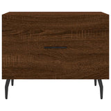 Tavolino da Salotto Rovere Marrone 50x50x40cm Legno truciolato