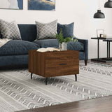 Tavolino da Salotto Rovere Marrone 50x50x40cm Legno truciolato