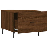 Tavolini Salotto 2 pz Rovere Marrone 50x50x40 Legno truciolato