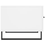 Tavolino da Salotto Bianco 50x50x40 cm in Legno truciolato