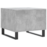 Tavolino Salotto Grigio Cemento 50x50x40 cm Legno truciolato