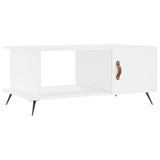 Tavolino da Salotto Bianco 90x50x40 cm in Legno truciolato