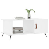 Tavolino da Salotto Bianco 90x50x40 cm in Legno truciolato
