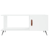 Tavolino da Salotto Bianco 90x50x40 cm in Legno truciolato
