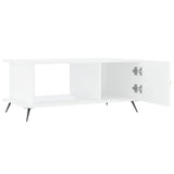 Tavolino da Salotto Bianco 90x50x40 cm in Legno truciolato