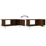 Tavolino da Salotto Rovere Marrone 90x50x40cm Legno truciolato