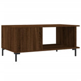 Tavolino da Salotto Rovere Marrone 90x50x40cm Legno truciolato