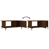 Tavolino da Salotto Rovere Marrone 90x50x40cm Legno truciolato