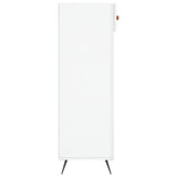 Scarpiera Bianco Lucido 60x35x105 cm in Legno truciolato