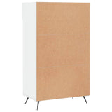 Scarpiera Bianco Lucido 60x35x105 cm in Legno truciolato