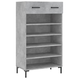 Scarpiera Grigio Cemento 60x35x105 cm in Legno truciolato