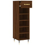 Scarpiera Rovere Marrone 30x35x105 cm in Legno truciolato