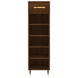 Scarpiera Rovere Marrone 30x35x105 cm in Legno truciolato