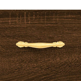 Scarpiera Rovere Marrone 30x35x105 cm in Legno truciolato